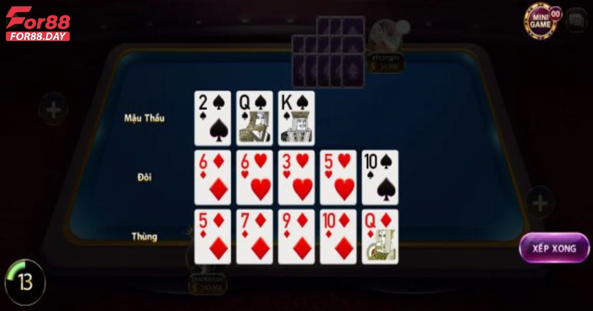 Mẹo chơi bài Mậu binh tại For88 cho người mới bắt đầu