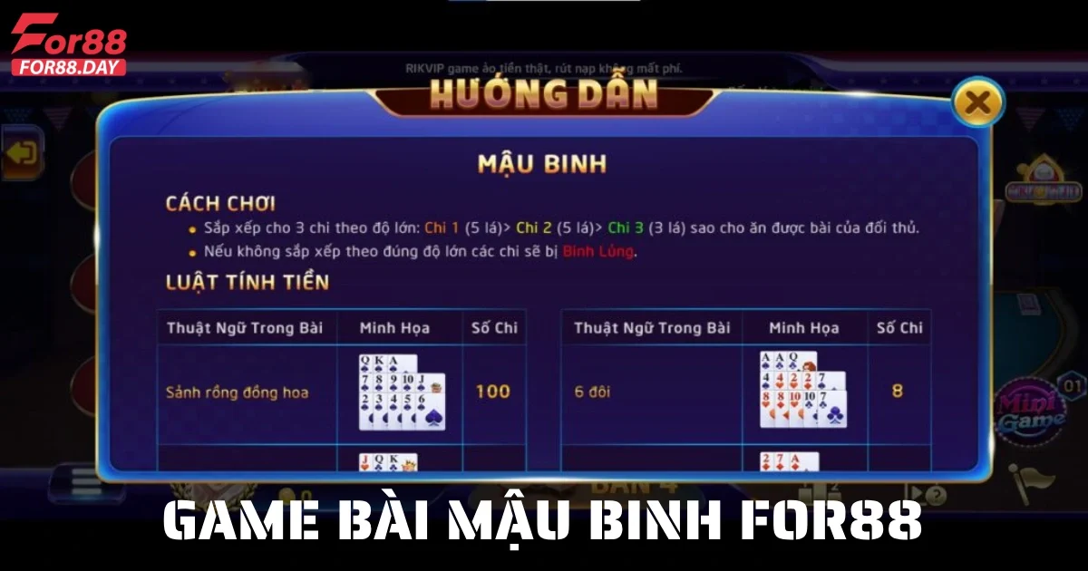 game bai mau binh for88 5