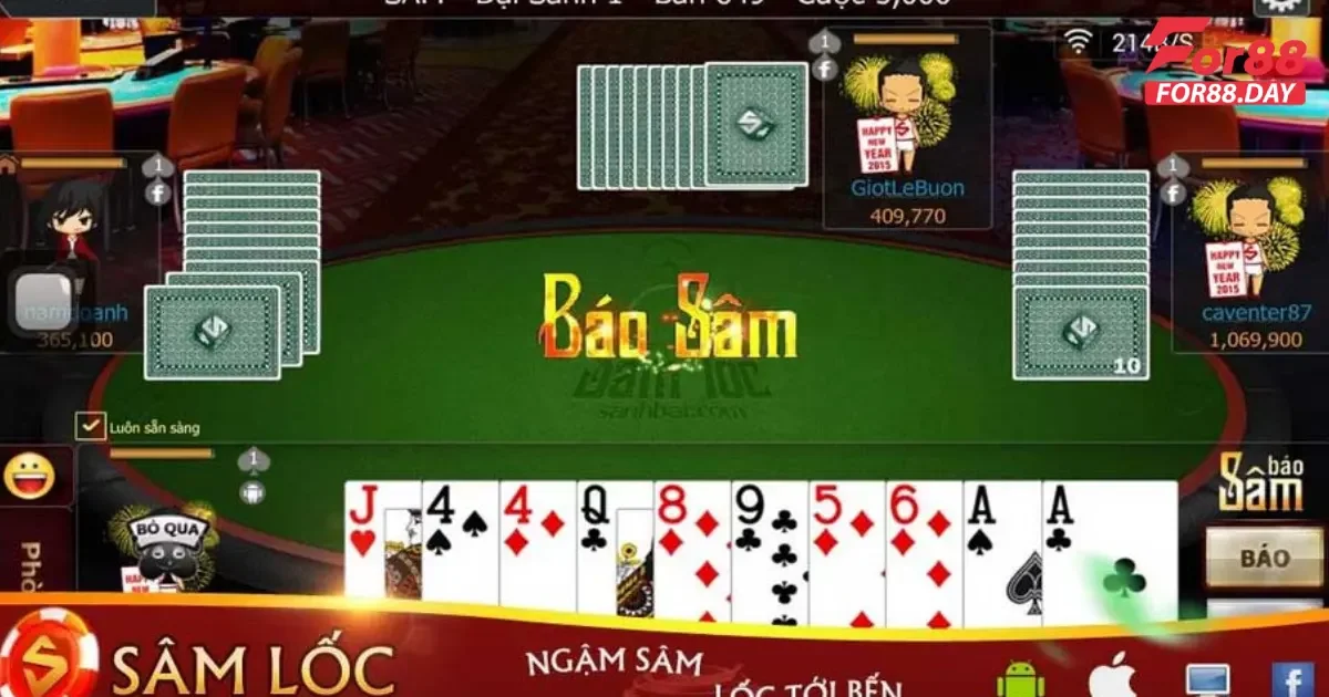 Game bài Sâm lốc For88: Hướng dẫn luật chơi và cách đánh