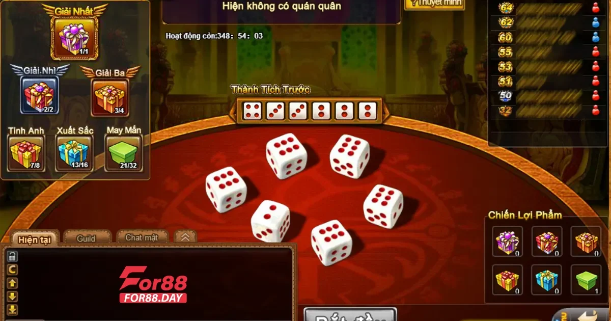 Xí Ngầu For88: Trò chơi xúc xắc đầy kịch tính