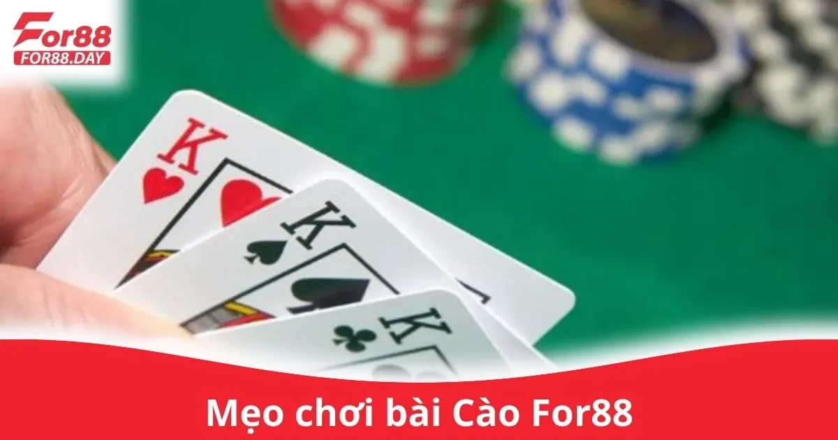 Mẹo Cá Cược Bài Cào Trên For88